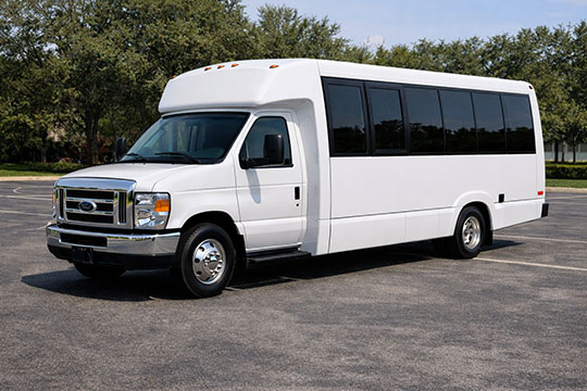 18-passenger minibus available for charter in Vacaville, CA